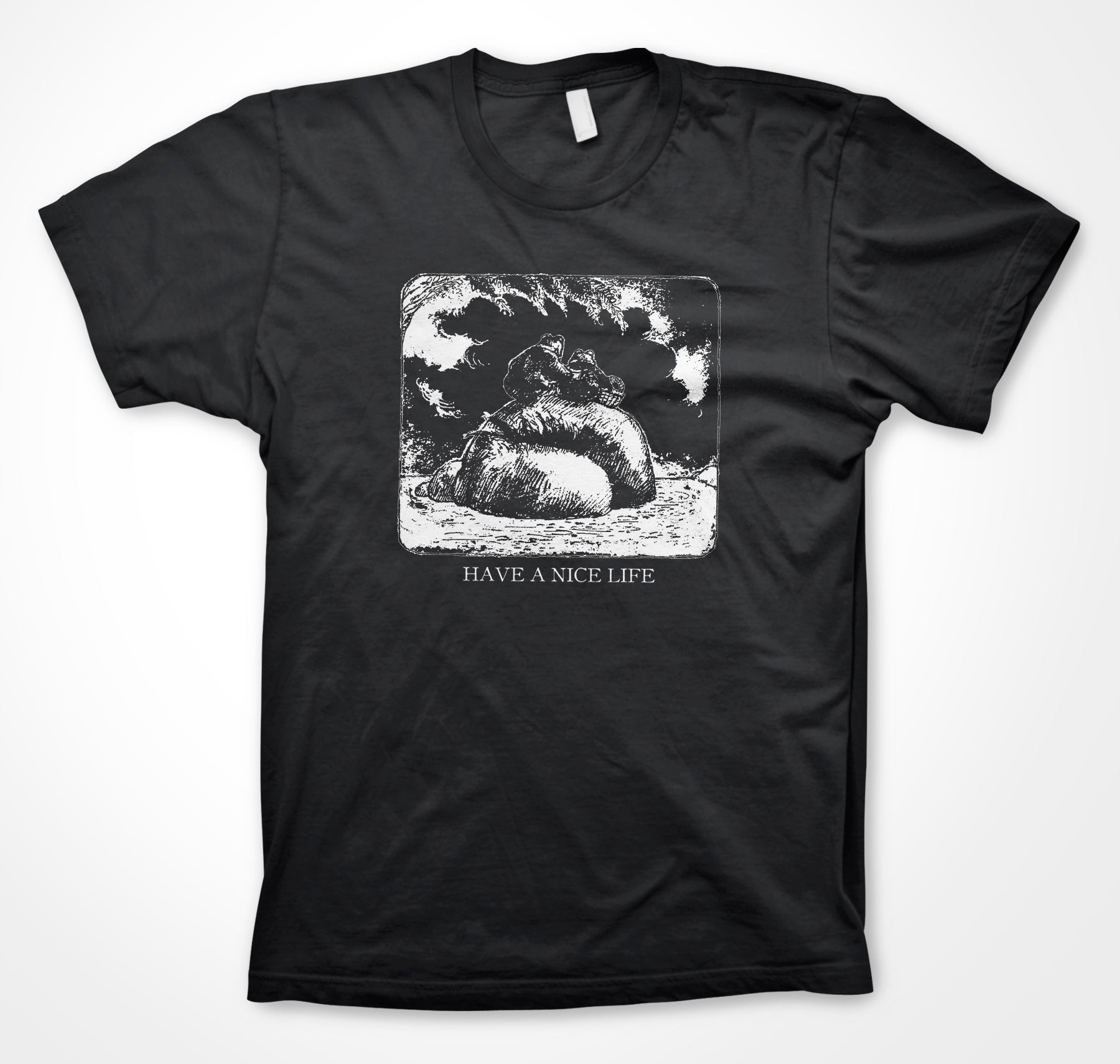 Have a Nice Life Frog/Toad T Shirt – ENEMIES LIST HOME RECORDINGS